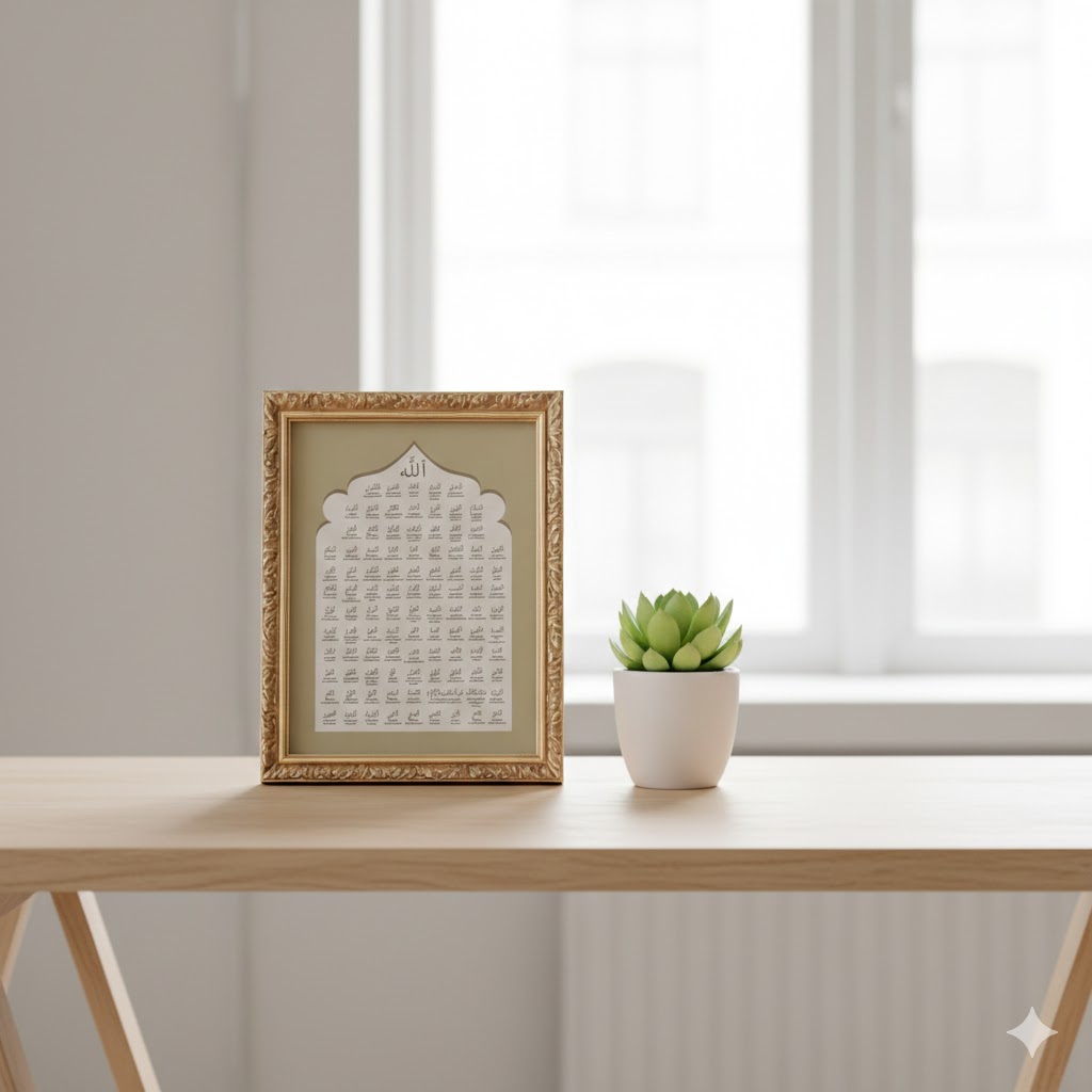 Al-Asma-ul-Husna Archway Series - Vintage Champagne-Gold