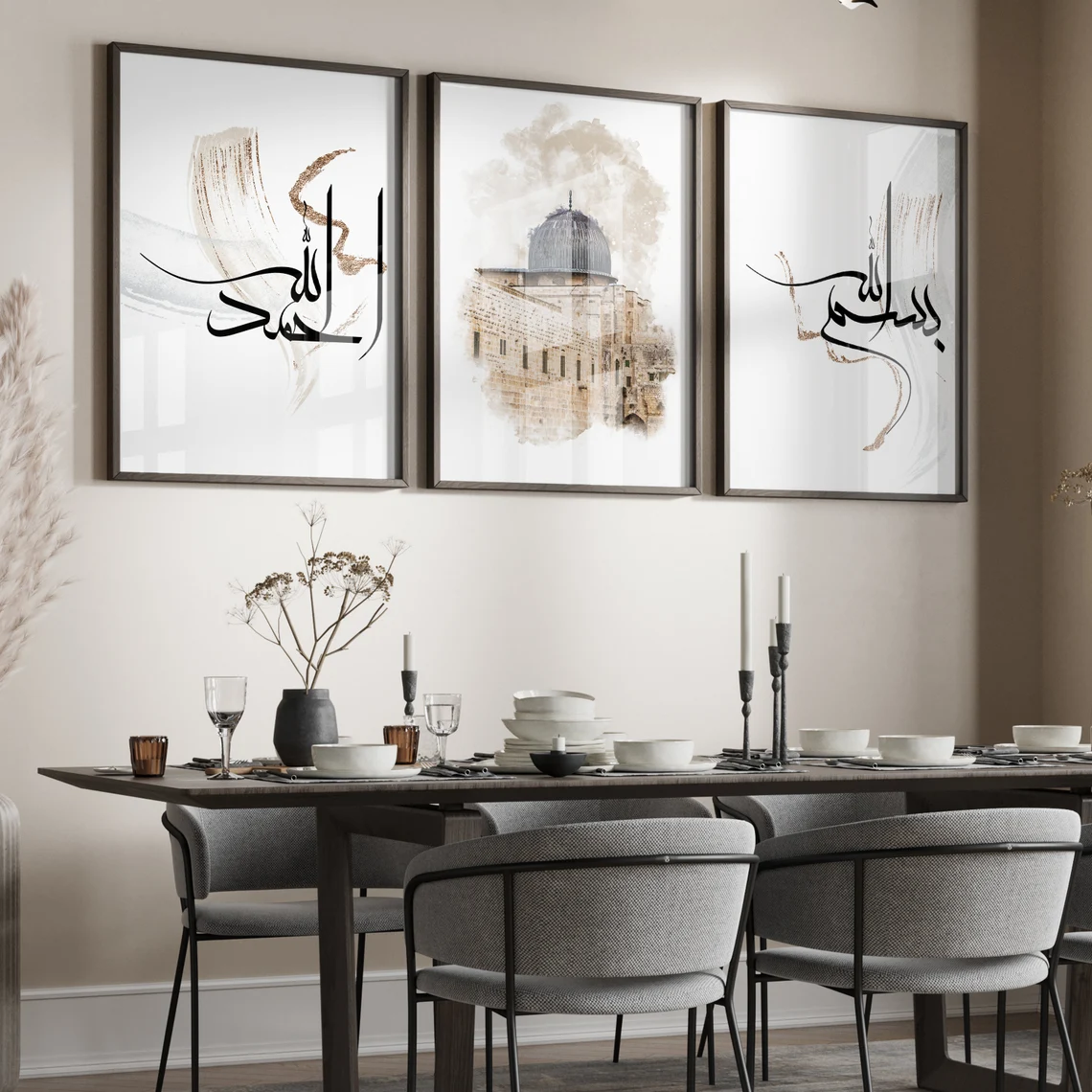 Sacred Sanctuary Triptych: Al-Aqsa Edition