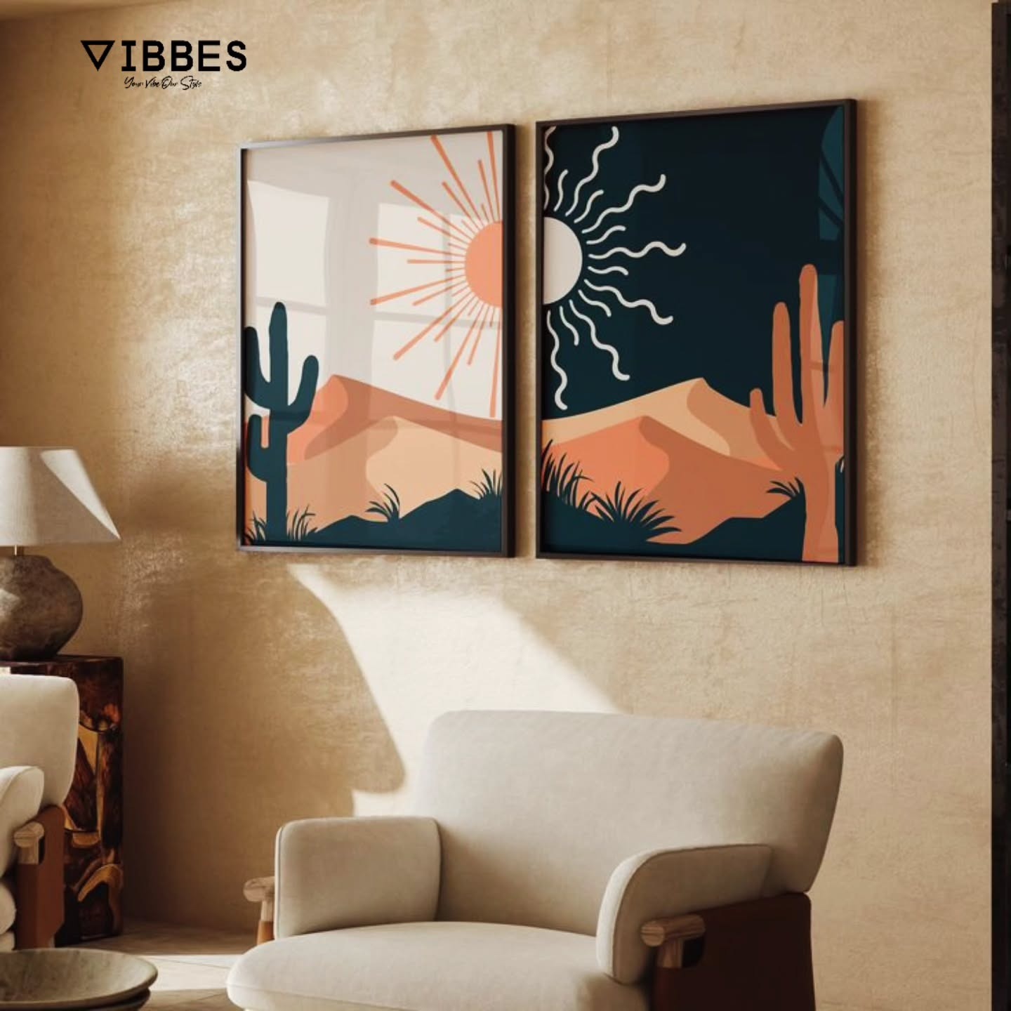 Day and Night Abstract Wall Art
